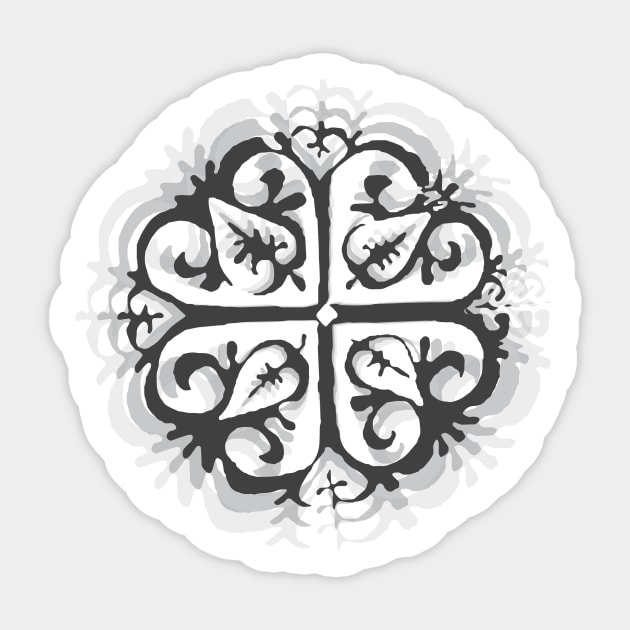 Medieval ornament Sticker by dddesign